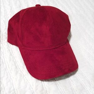 Red C.C. Polyester Baseball cap